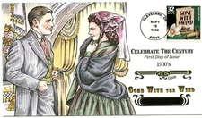 WWLF US COLLINS CACHET FDC CELEBRATE THE CENTURY CTC 3185i  GONE WITH THE WIND