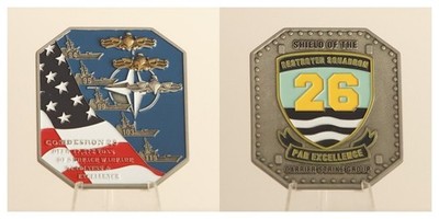 Destroyer Squadron 26 Comdesron 26 Par Excellence Navy Challenge Coin  4#K