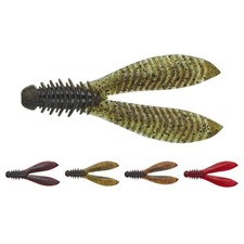 Illex Ribbing Bunny 3.8 Doppel-Schwanz-Gummiköder 9,4g Perch Pike Bait 10,2cm