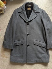 VINTAGE 70S PENDLETON THICK WOOL SHORT COAT GRAY 42"