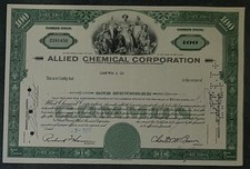 Allied Chemical Corporation 1965 100 Shares