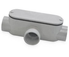 Heritage Plastics 59232 1" PVC Conduit Body Type T Hub