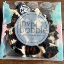 Invisi-Bobble Sprunchie  Leopard Print  Spiral Hair Ring-New In Box