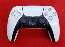 Sony DualSense Wireless PlayStation 5 PS5 Controller White Stick Drift + Damaged