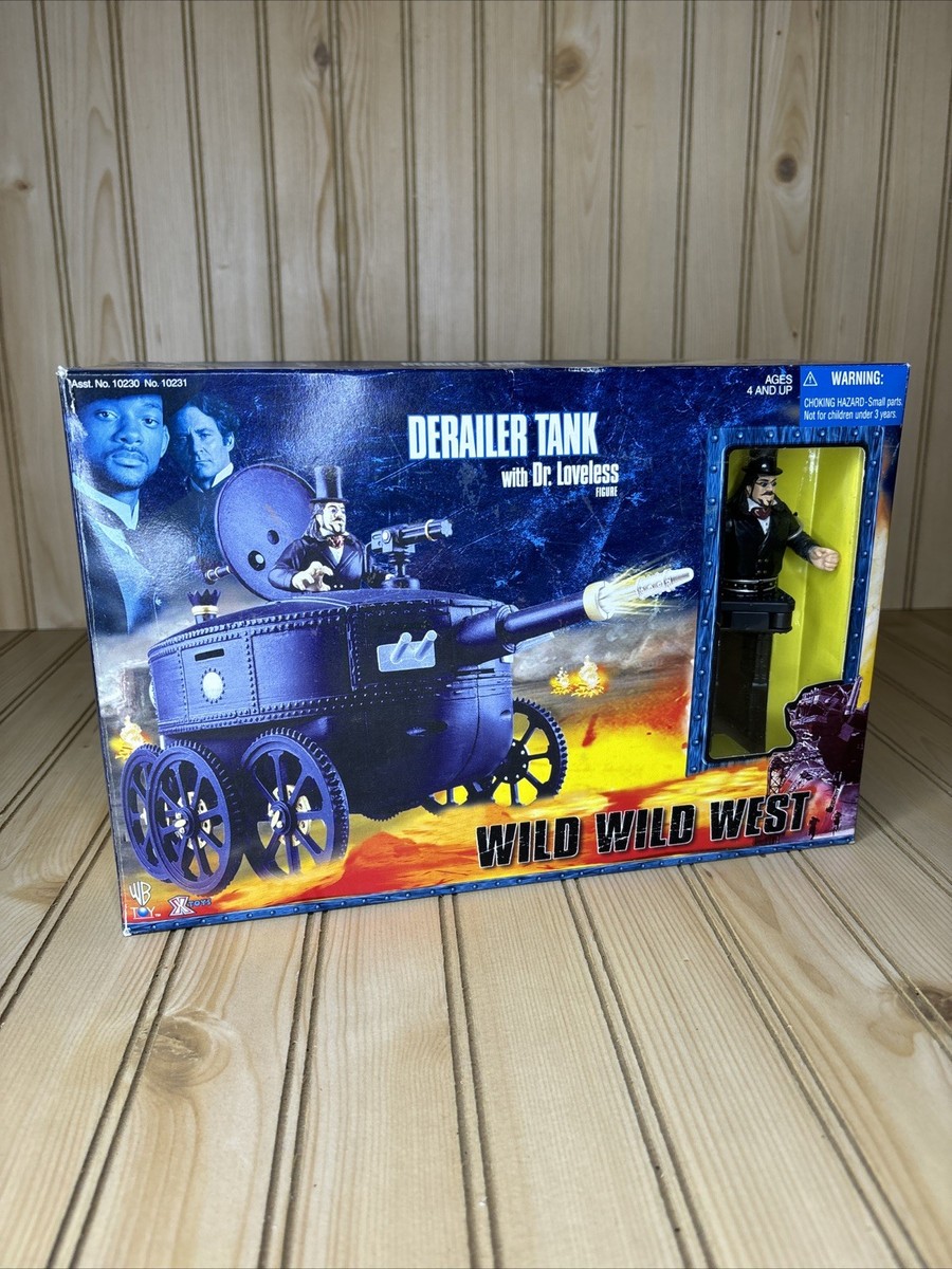 Wild Wild West Derailer Tank With Dr. Loveless Figure X-Toys 1999