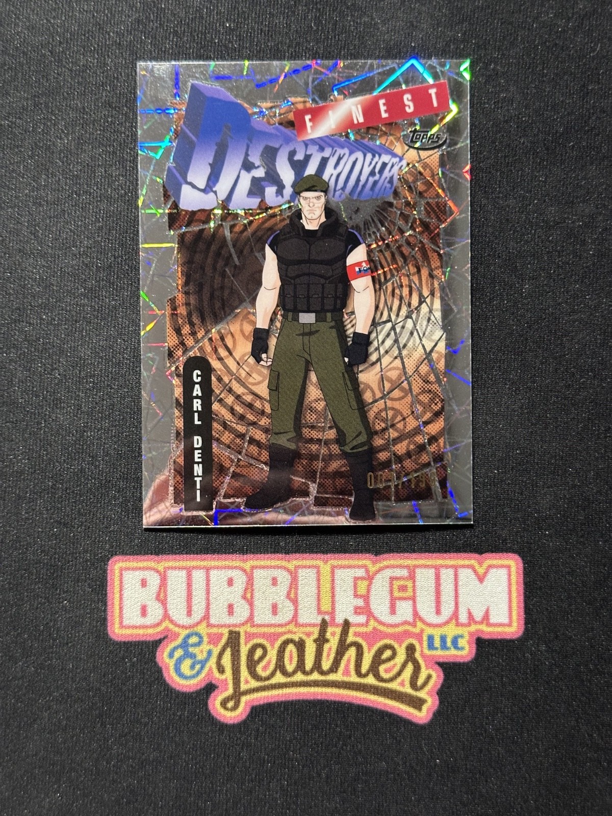 2025 Topps Finest X-Men 97' #44 Carl Denti Laser Refractor #112/199 Destroyers