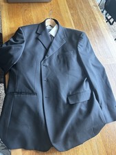 Taylor & Wright Men’s Black Pinstripe 3-Piece Suit 40R 32W 32L 2-Button