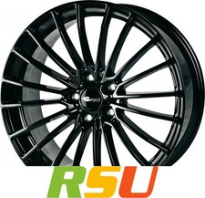 4x Brock B24 schwarz lackiert 8x18" ET35 LK5 110 ML 65.1 Alufelgen 18 Zoll
