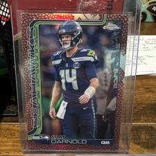 Topps 2025 Chrome Sam Darnold Seattle Seahawks Football Card #275