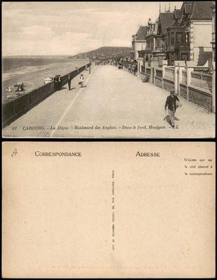 CPA Cabourg La Digue Boulevard des Anglais 1910