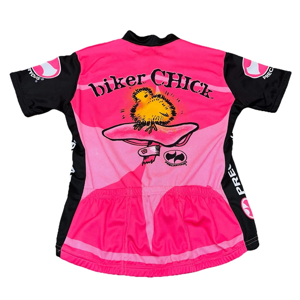 World Jerseys Camiseta de Ciclismo Rosa Motociclista Chica Precarious Cremallera Para Mujer’s XL Foto 3 de 4