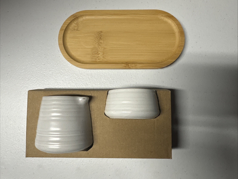 NEW NESPRESSO ORIGINALE COFFEE CREAMER SUGAR BOWL SERVING SET NIB