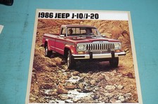1986 Jeep J-10j-20 Original Dealers Sales Brochure Nos