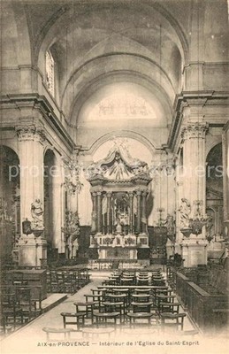 Aix-en-Provence Interieur de l'Eglise du Saint Esprit