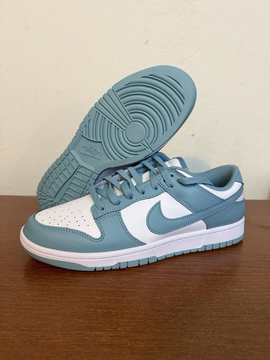 Nike Dunk Low Retro Shoes Denim Turquoise White DV0833-106 Men's