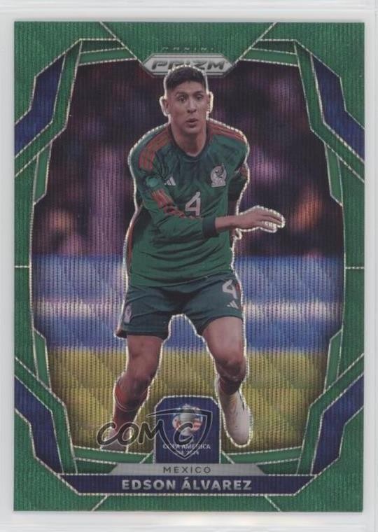 2024 Panini Prizm CONMEBOL Copa America Green Wave Prizm Edson Alvarez #136
