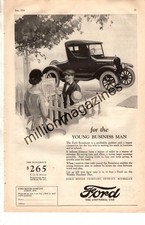 1924 Ford Model T Runabout Rare Original Ad - For The Young Business Man