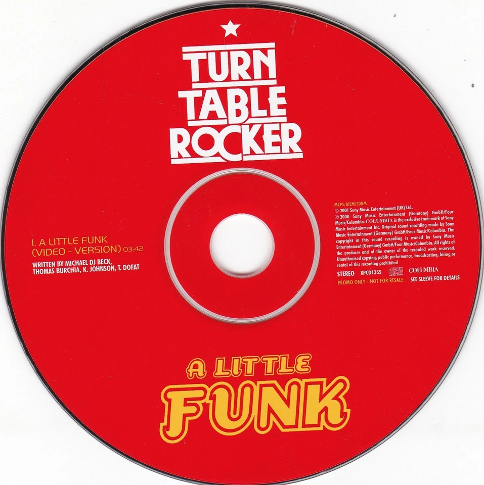 TURN TABLE ROCKER A Little Funk ( UK 1 Track Promo CD Single ) - Bild 3 von 3