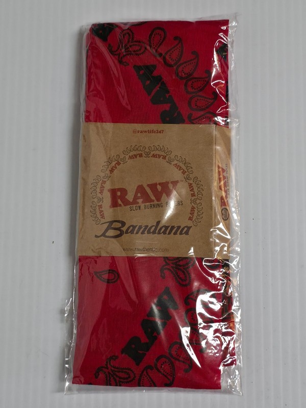 RAW Red Bandana – Rolling Papers Logo | New & RAWthentic 21.5" X 21.5"