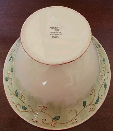 EUC 2004 Pfaltzgraff Pepperberry Sculpted Centerpiece Footed Bowl Party Serving - Picture 5 of 6