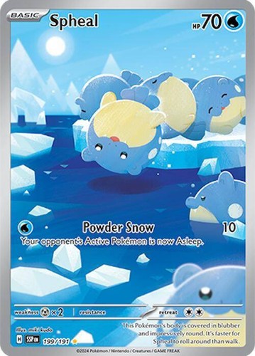 Spheal Illustration Rare SV08: Surging Sparks 199/191 NM