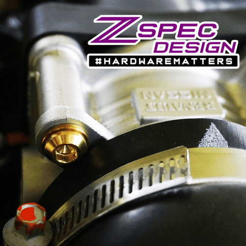 Kit de herrajes ZSPEC Stage-2 Dress Up Bolts® para Nissan Z RZ34, titanio y Billet - Imagen 10 de 44