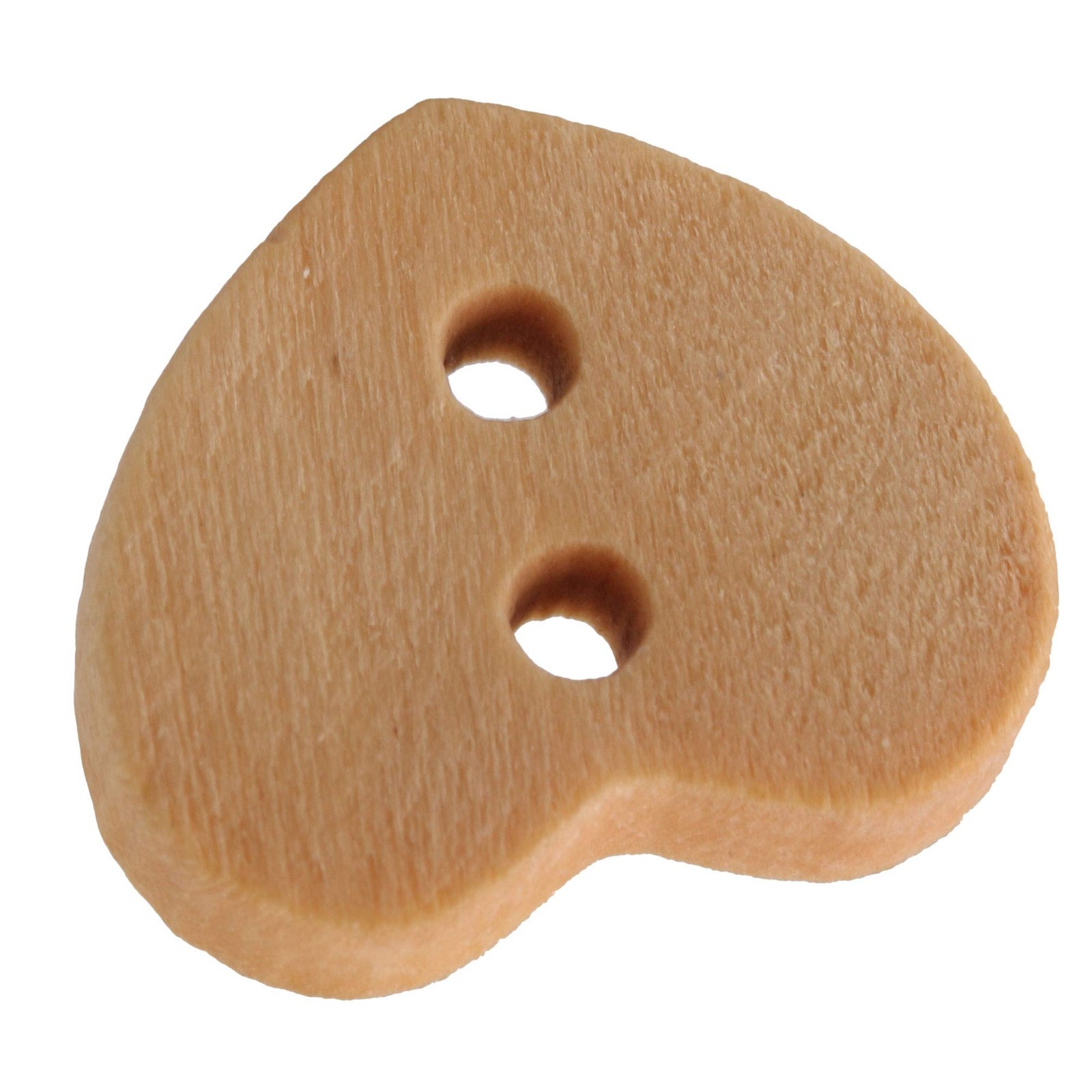 100PCS Wooden Buttons Heart-Shaped Natural Wooden Button for Sewing Craft Dec...