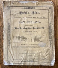 SMITH'S ATLAS to accompany Productive Geography, 1835, 12 maps (b1)