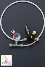 Draught Beer Primary Regulator - Mixed Gas -including gauge and pipe 60/40-70/30