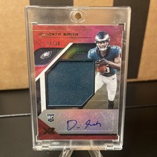 2021 Panini XR Rookie Auto Red Devonta Smith #RXS-DVS /30 Jerse y 