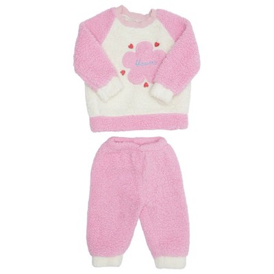 B.B. Simon, Set, Größe: 74, Baumwolle/Polyester, Pink/Weiß, Plüsch #nFY