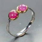 Jewelry ring Ruby Ring 925 Sterling Silver Size 7.25 /R472979