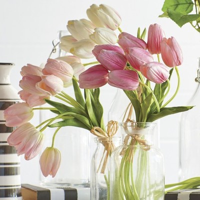Real Touch Tulip Bundles 15 Inch - Assorted 3 - From RAZ