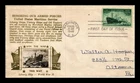 DR JIM STAMPS US COVER WWII MERCHANT MARINE FDC SCOTT 939 CROSBY PHOTO CACHET