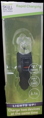 Gadget gear Skull port rapid car charger