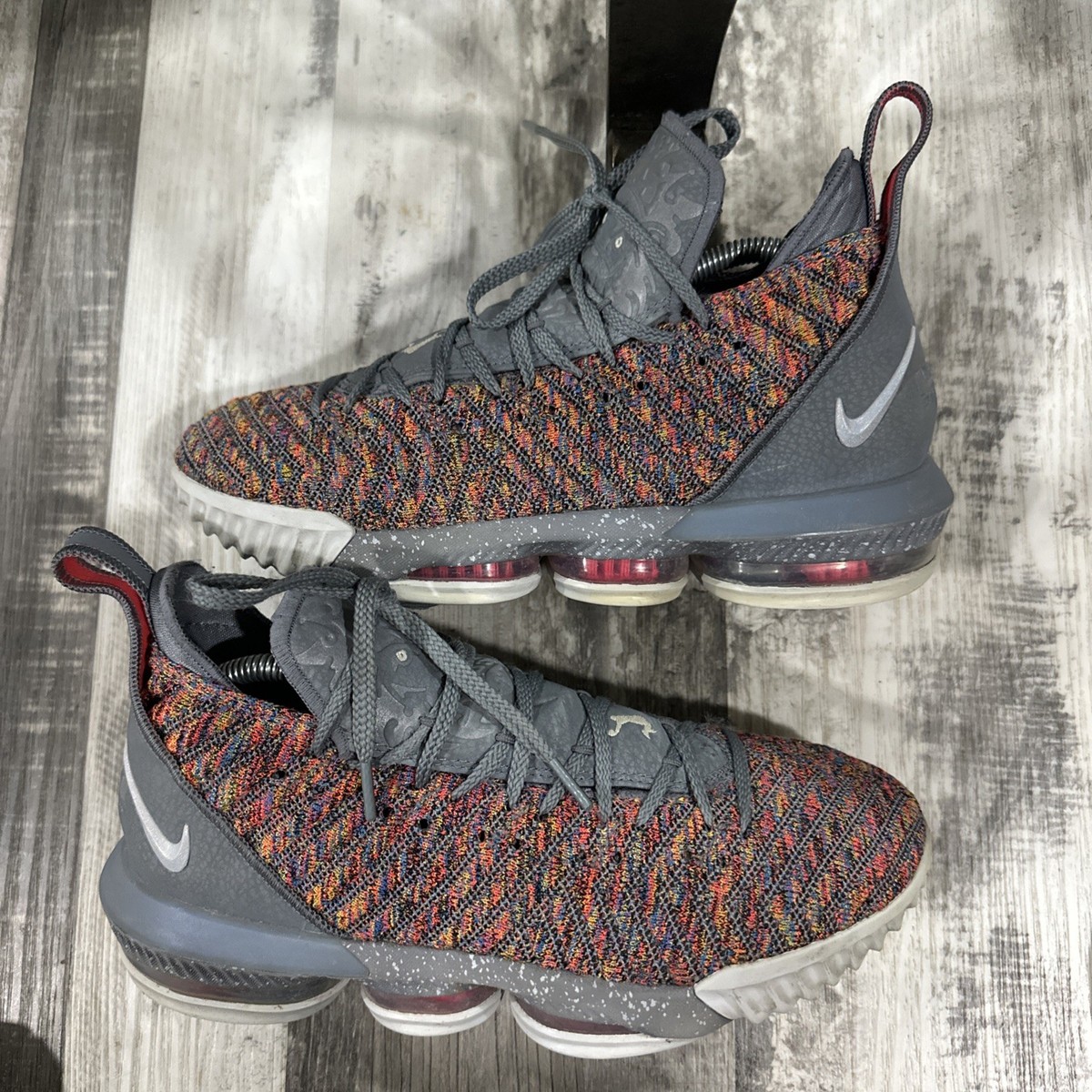 Nike LeBron 16 XVI 20 20 Multicolor Grey Size 9 Sneakers Shoes