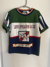 Vintage Little Levi s Boys Champions Graphic T-Shirt Size 6 Korea