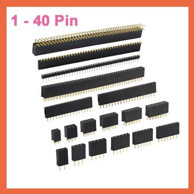 Buchsenleiste 2.54mm weiblich Pin Header female Single Row für Raspberry PI