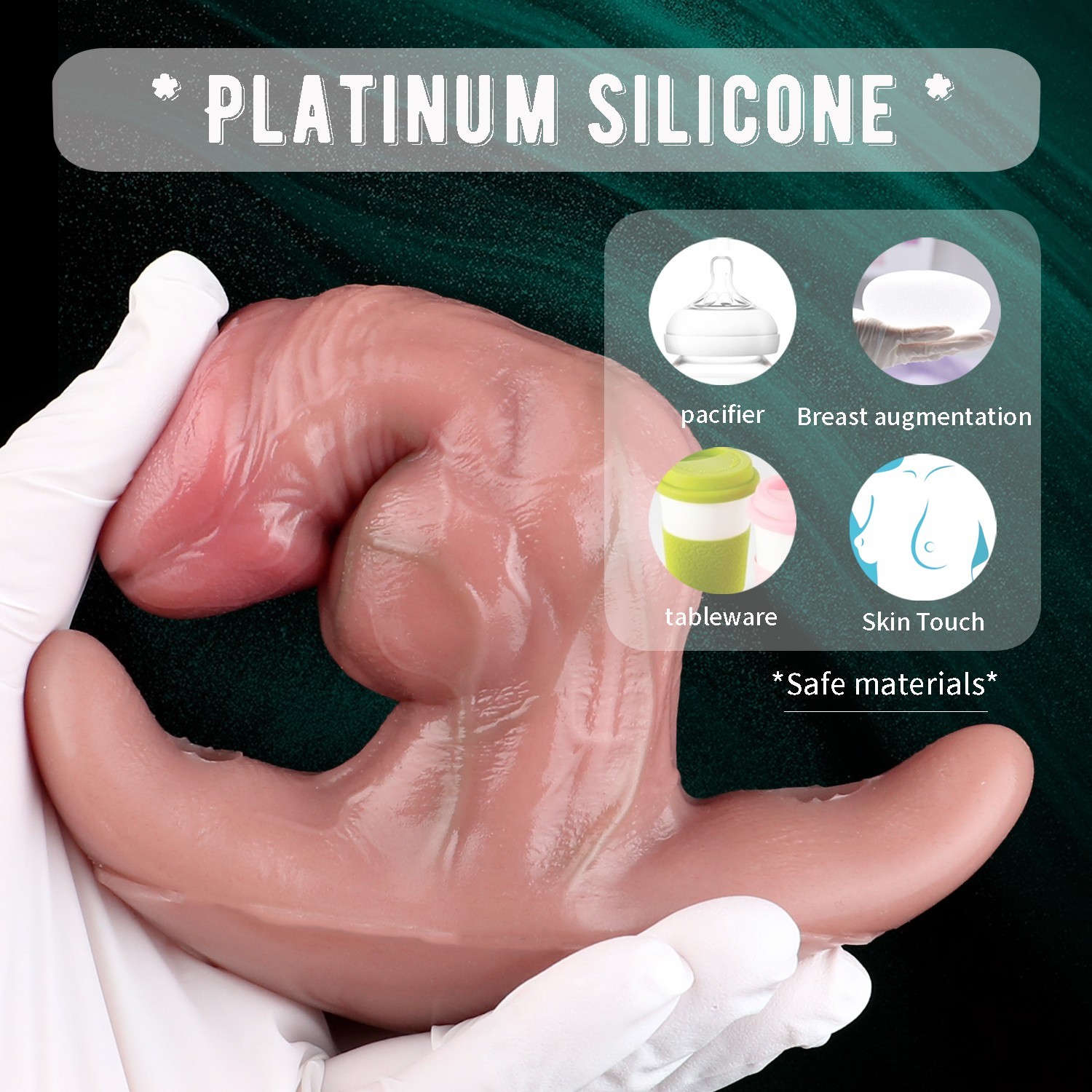 Thick Anal Dilator Butt Plug Liquid Silicone Knot Dildos Adult Anal Sex Toys USA