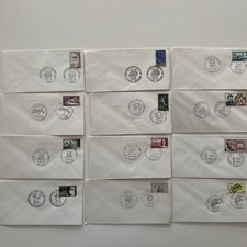 Premier jour 1970 et 1971- Lot 12 enveloppes