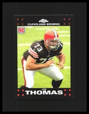 2007 Joe Thomas Rookie Card - Topps Chrome #TC264 Refractor Browns . rookie card picture