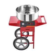 Electric Cotton Candy Machine with Cart, 1000W Commercial Candy Floss Maker wit