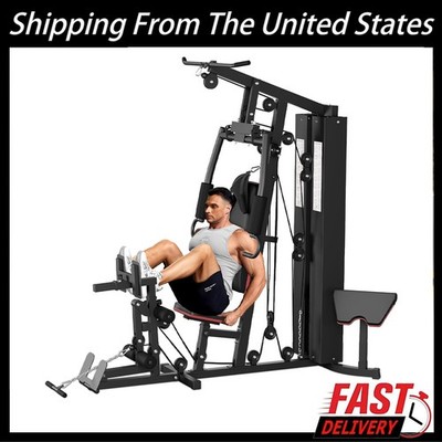 Multifunctional Home Gym Equipment Home Gym Station with Pulley System 150LBS