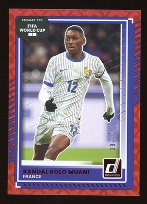 2025-26 Donruss Road to FIFA World Cup Randal Kolo Muani Red #'d 9/20