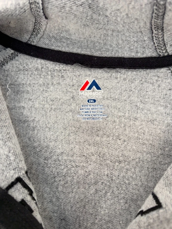 Sudadera con capucha Majestic Pittsburgh Steelers algodón poliéster cremallera completa para mujer 2XL Foto 4 de 4