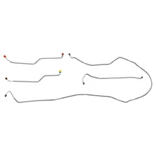 Front Power Disc Brake Line Kit 1974-82 Chevrolet Corvette OE Steel 4pc