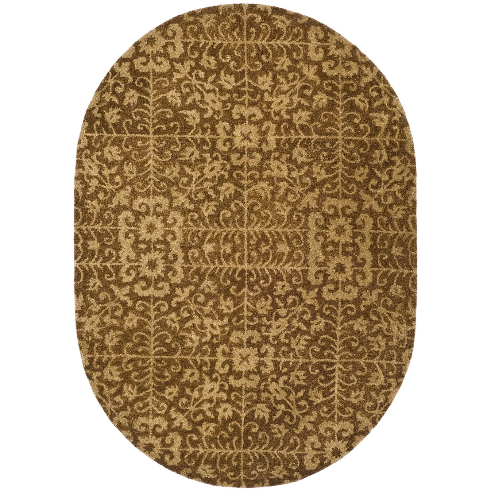 SAFAVIEH AT411A-5OV Antiquity Katelynn Geometric Wool Area Rug GoldBeige 46 10190₽