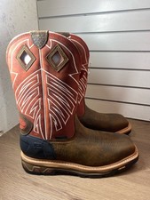 JUSTIN MEN'S VIBRAM WK2115 ROUGHNECK STEEL TOE WORK BOOTS SIZE 13D N (WCP036824)