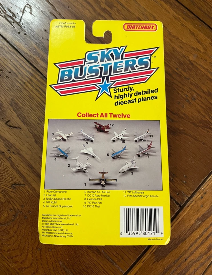 1988 Matchbox Sky Busters Piper Comanche Airplane SB21 Diecast - Image 3 of 4