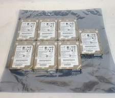 Lot of 7 Seagate Enterprise ST600MM0008 600GB 2.5" SAS Hard Drives